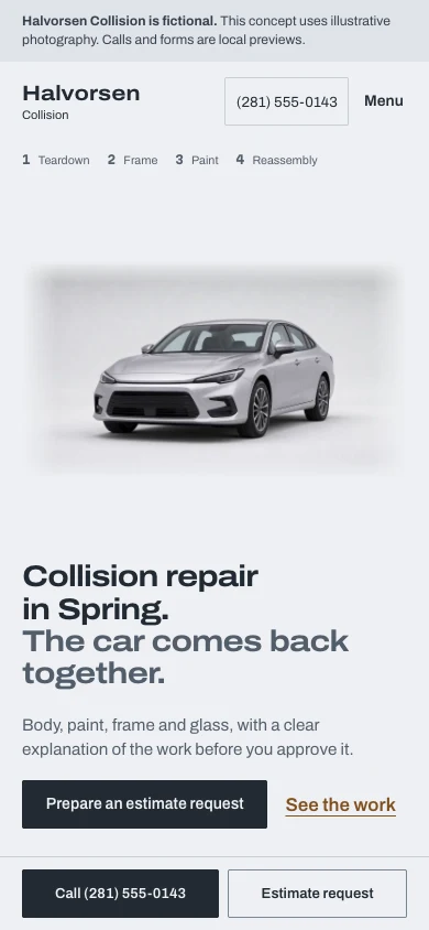Halvorsen Collision on a phone with a persistent Call button.